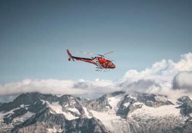 Rescate en helicóptero en los alpes suizos. Seguro médico complementario en Suiza.